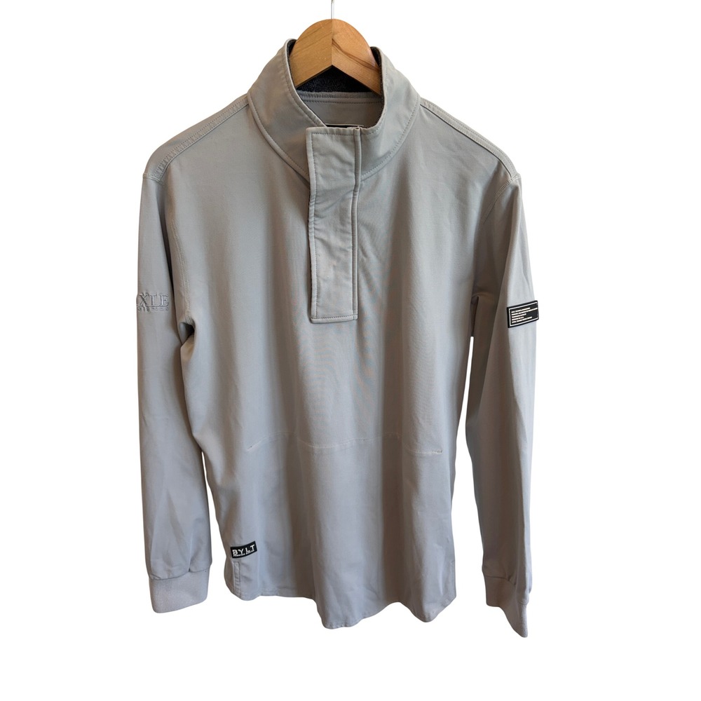 BYLT Premium Basics Elite Fairway Pullover Sweater Mens Medium Grey Golf